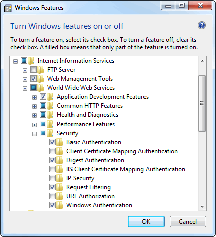 Windows Auth in IIS