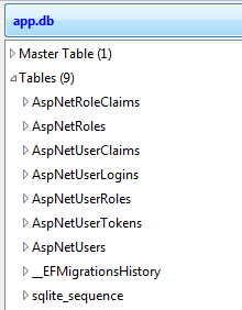 Identity Schema SQLite