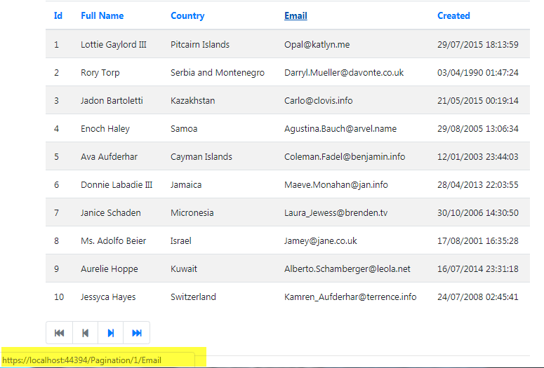 Paging and Sorting in Razor Pages