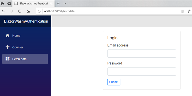 login form 