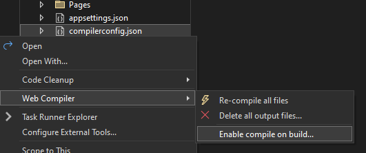 Enable compile on build