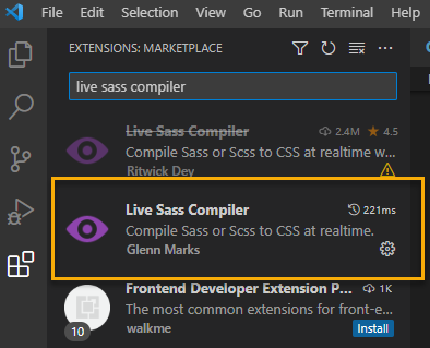 Live Sass Compiler